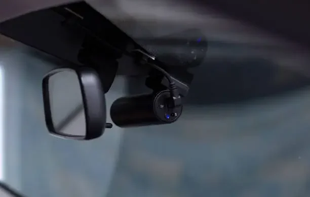 DVR for the car.Installing the DVR in the car. DVR for the car.Installing the DVR in the car.
